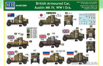 Сборная модель Austin Mk.IV British armored car, 1914-1918