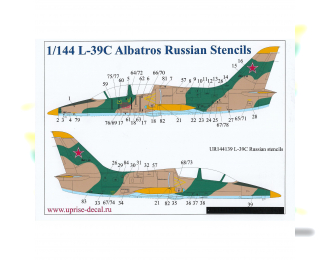 Декаль для L-39C Albatros, тех. надписи на русском языке