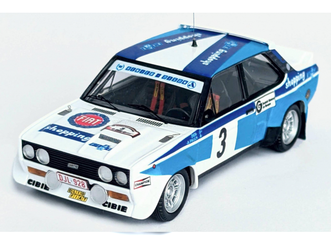 FIAT 131 Abarth Winner Rally Circuit Des Ardennes (1980) Didi - Andre Pauly, White Blue