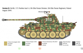 Сборная модель Sd.kfz. 171 Panther Ausf.A German Standard Tank (1945)