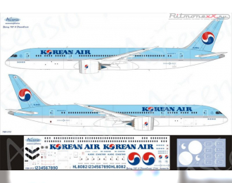 Декаль на самолёт Boeing 787-9 (Korean Air)