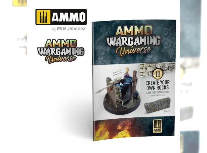 AMMO WARGAMING UNIVERSE Книга 11 – Создай свои собственные камни (английский, испанский, польский) / Book 11 – Create your own Rocks