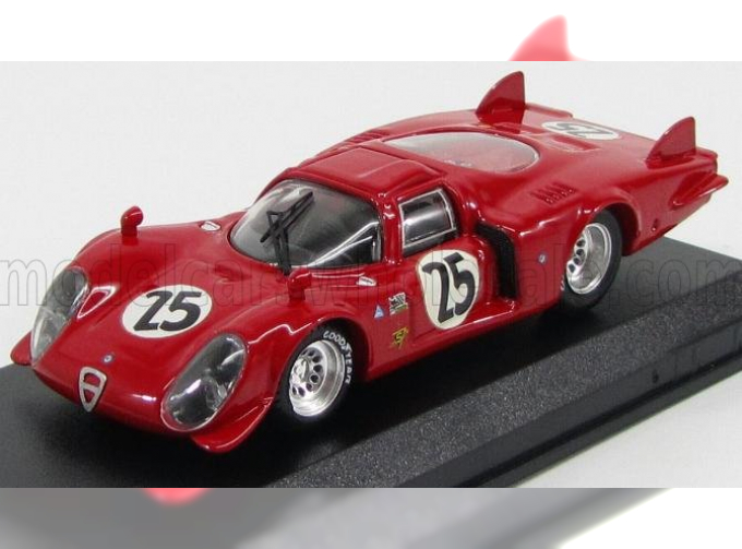 ALFA ROMEO 33.2 Lm N 25 Daytona 1969 Dibos - Chappuis - Calabattisti, Red