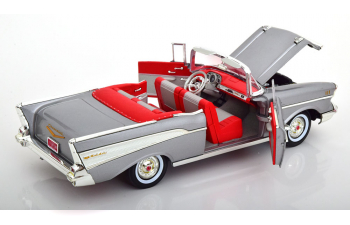 CHEVROLET Bel Air Cabriolet Open (1957), Silver