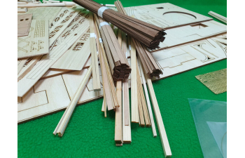 Сборная модель Деревянные часы "Башня Времени"