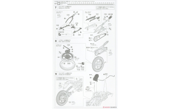 Сборная модель YAMAHA Rz350 (4uo) Motorcycle 1981