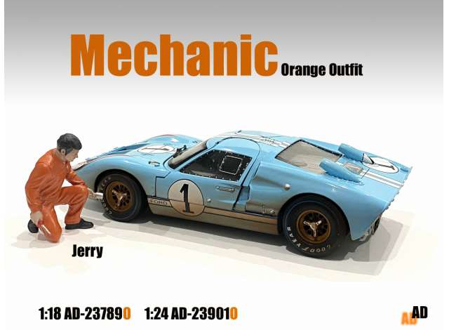 Mechanic Jerry, orange (car not included).