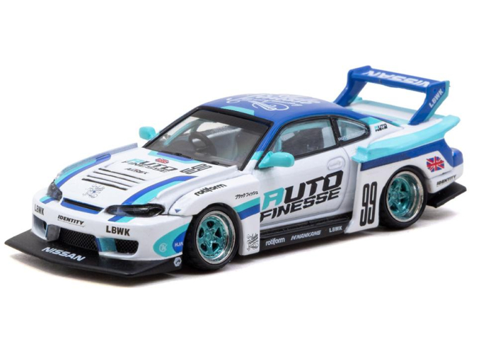 NISSAN Skyline (S15) LB Super Silhouette Auto Finesse (2025), white / blue