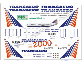Декали Боинг 737-Collection Transaero