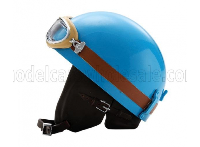 HELMET F1 Casco Helmet Alberto Ascari 500 F2 Team Ferrari World Champion Season (1953), Light Blue
