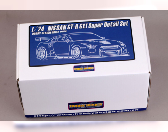 Конверсионный набор Nissan GT-R GT1 Super Detail Set (Resin+PE+Decals+Metal Parts)