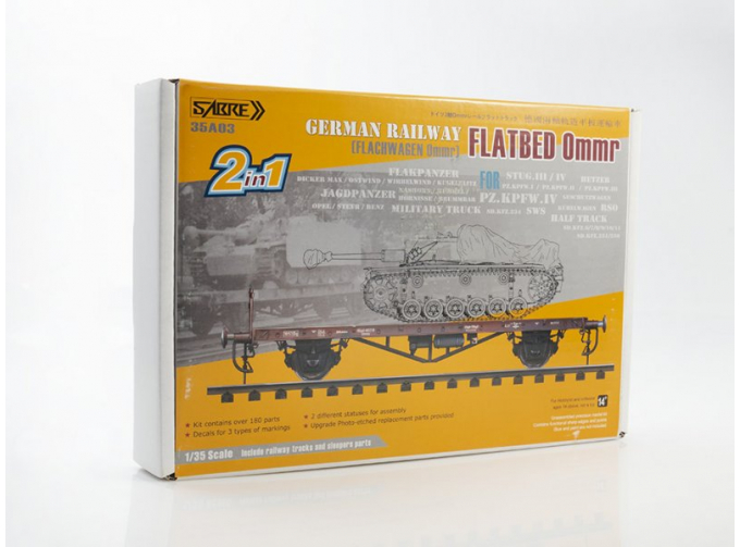 Сборная модель German Railway Flatbed Ommr