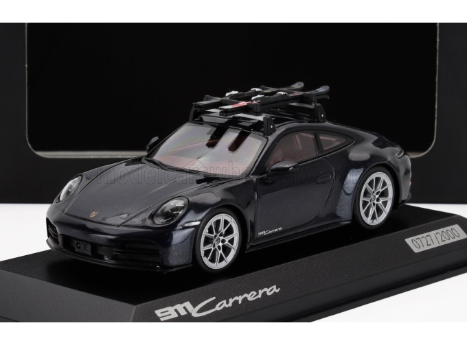 PORSCHE 911 (992.2) Carrera Coupé with ski (2024), black metallic