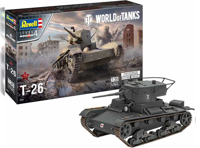Сборная модель T-26 World of Tanks