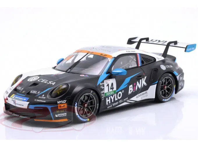 PORSCHE 911 992 Gt3 Cup Team M75 Bernhard №14 Winner Porsche Cup Oschersleben (2024) Robert De Haan, Black White