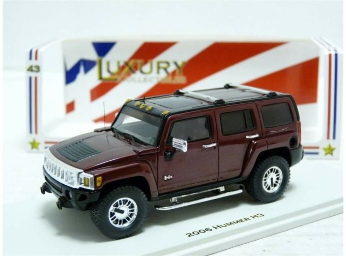 HUMMER H3 (2006), dark red metallic