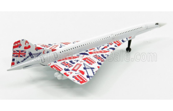 AEROSPATIALE Concorde Airplane 1969 - 18.0 Cm X 8.5 Cm, White