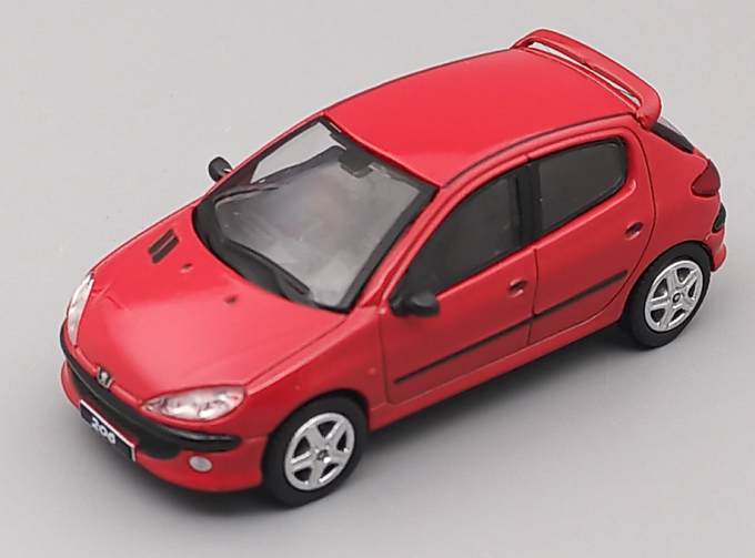 PEUGEOT 206 4-door (1998), red