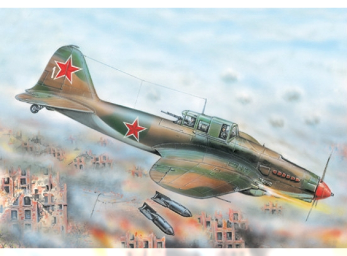Сборная модель Штурмовик Ильюшин  Ил-2 М3