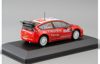 CITROËN C4 WRC Sebastien Loeb - Daniel Elena Rallye Monte-Carlo #1 (2008), red / white