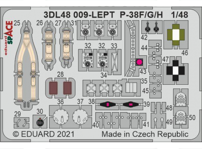 3D Декаль для P-38F SPACE