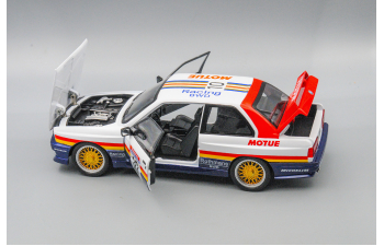 BMW M3 Coupe E30 RACING (1988), белый, 21 см