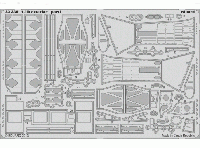 Фототравление для A-1D exterior