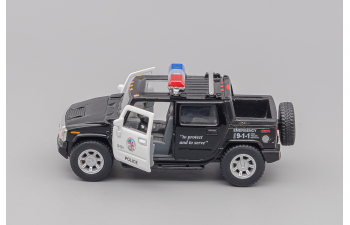 (Уценка!) HUMMER H2 SUT Police Pick-up (2005), black / white