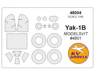 Маска окрасочная для Як-1Б + маски на диски и колеса