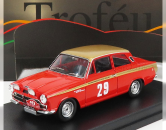 FORD Lotus Cortina N29 Rally Montecarlo (1966) B.ljungfeldt - B.rehnfeldt, Red Gold