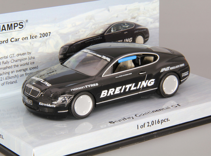 BENTLEY Continental GT "World Record Car On Ice 321 km/h" (2007), black