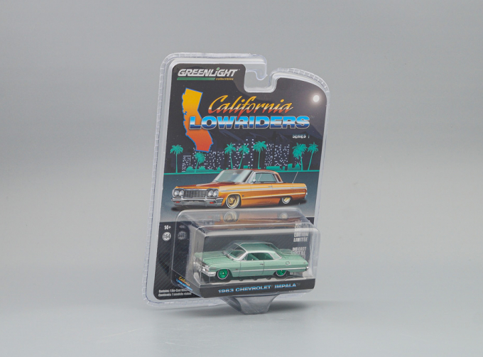 (Greenlight!) CHEVROLET Impala Lowrider 1963 Custom Light Green