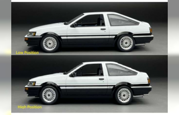 TOYOTA Corolla Levin (AE86) (1985), white, black