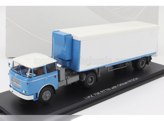 LIAZ 706 Mttn Truck Transports (1978), Light Blue White