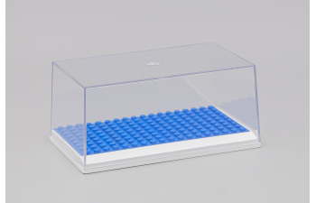 Бокс белый подиум + LEGO синий