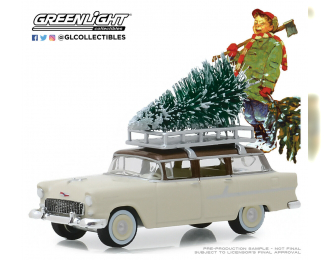 CHEVROLET Two-Ten Townsman with Christmas c елкой 1955