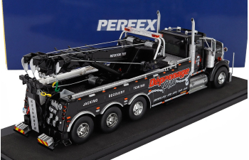 KENWORTH W900 Depannage Pelu Tractor Truck 4-assi (1990) - Carro Attrezzi - Wrecker Road Service, Black