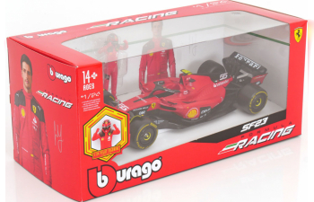 FERRARI F1 SF-23 TEAM SCUDERIA FERRARI N 55 SEASON 2023 CARLOS SAINZ - RED BLACK