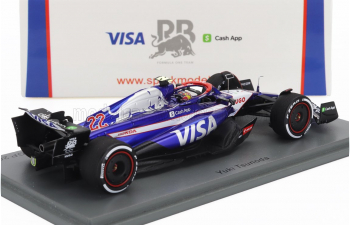 RACING BULLS F1 Vcarb-01 Team Visa Cash App №22 Saudi Arabia Gp (2024) Yuki Tsunoda, Blue White