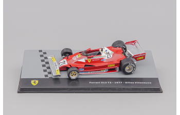 FERRARI F1 312t2 Scuderia Ferrari Sefac Team №21 Season (1977) Gilles Villeneuve, red
