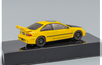 HONDA Civic EJ1 Coupe (1995), yellow / flat black