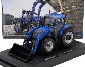 NEW HOLLAND T5.120 Tractor With Front Loader (2018), Blue Black
