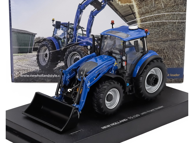 NEW HOLLAND T5.120 Tractor With Front Loader (2018), Blue Black