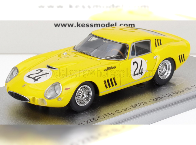 FERRARI 275 Gtb/c Sn.6885 Team Ecurie Francorchamps №24 3rd 24h Le Mans (1965) Willy Mairesse - Jean Blaton (beurlys), Yellow