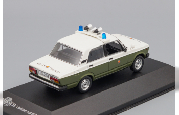 LADA 1200 (2105) Sedan Volkspolizei, white / green