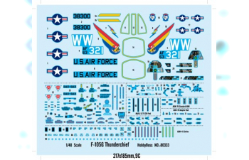 Сборная модель Самолет F-105G Thunderchief