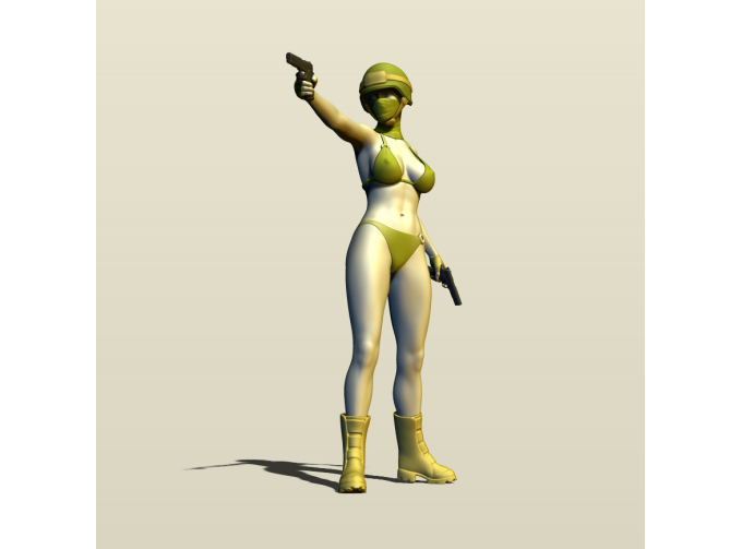 Фигура Боец НАТО, окрашенная