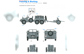 Сборная модель Kfz.69 6x4 TOWING VEHICLE & 3.7cm PaK 35/36