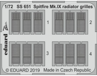 Фототравление Spitfire Mk. IX решётки радиаторов