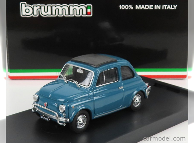 FIAT 500l 1968 - Tetto Aperto - Open Roof, Blu Turchese - Light Blue